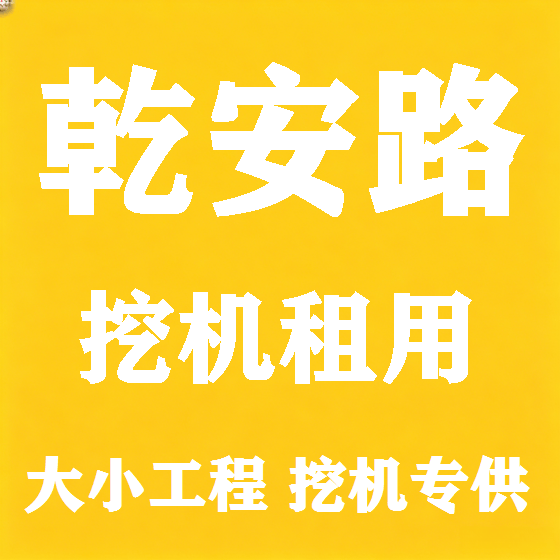 北京乾安路挖机租赁图