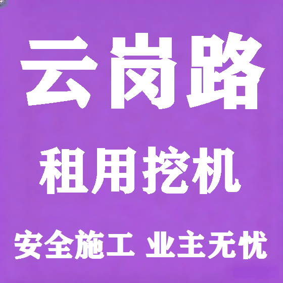 北京云岗路挖机租赁图