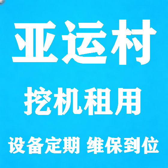 北京亚运村挖机租赁图