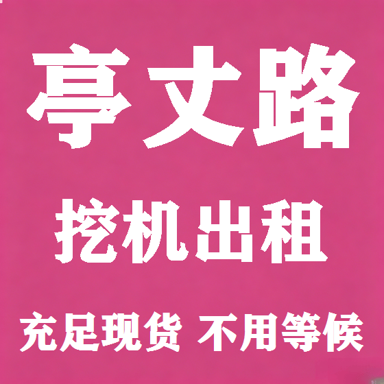 北京亭丈路挖机租赁图