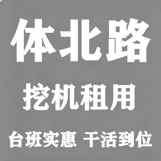 北京体北路挖机租赁图