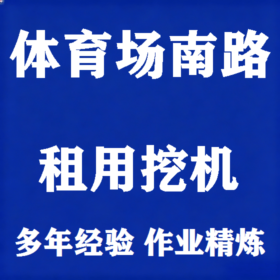 北京体育场南路挖机租赁图