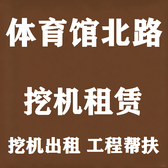 北京体育馆北路挖机租赁图
