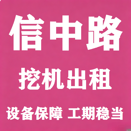北京信中路挖机租赁图