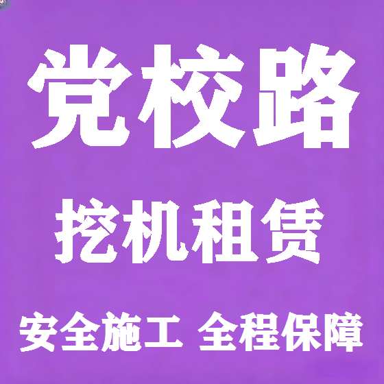 北京党校路挖机租赁图