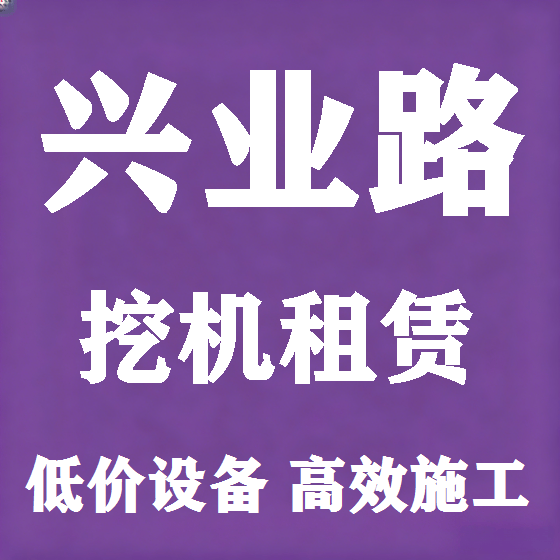 北京兴业路挖机租赁图