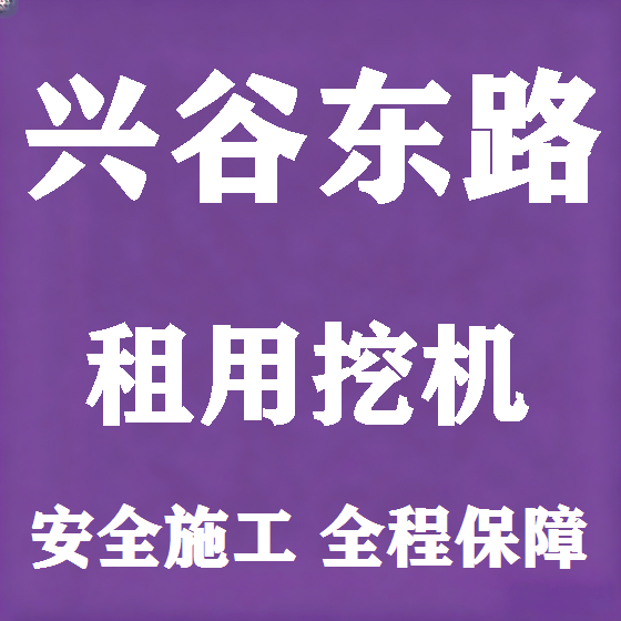 北京兴谷东路挖机租赁图