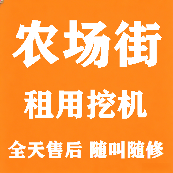 北京农场街挖机租赁图