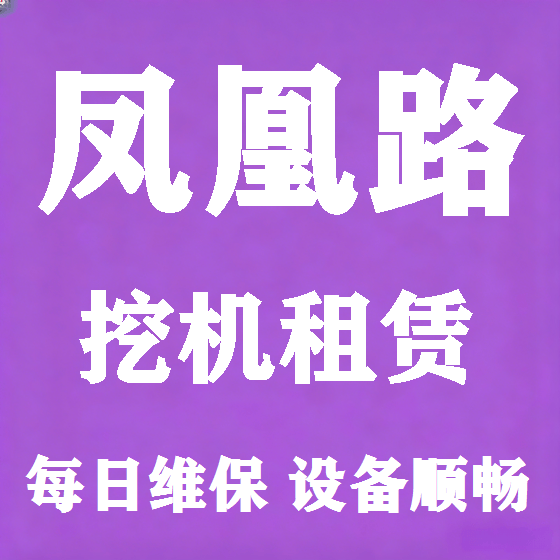 北京凤凰路挖机租赁图