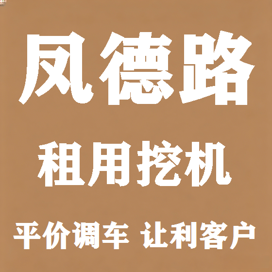 北京凤德路挖机租赁图