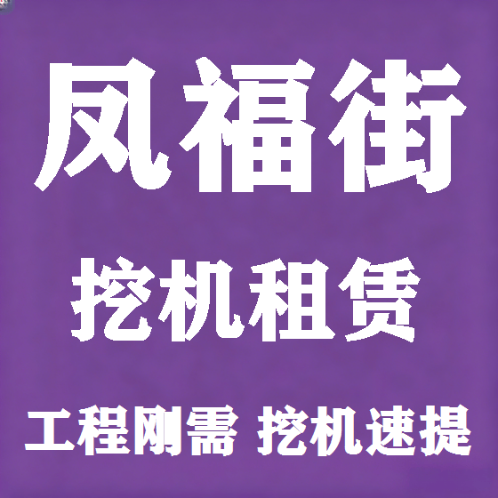 北京凤福街挖机租赁图