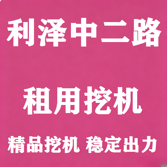 北京利泽中二路挖机租赁图
