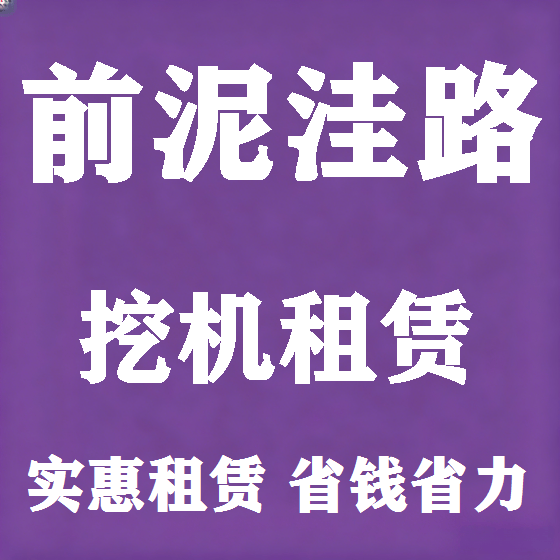 北京前泥洼路挖机租赁图