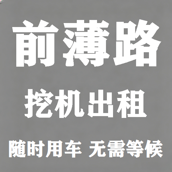 北京前薄路挖机租赁图