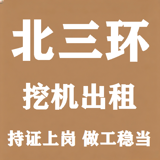 北京北三环挖机租赁图