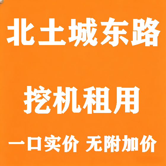 北京北土城东路挖机租赁图