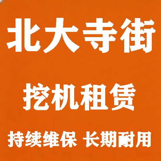 北京北大寺街挖机租赁图