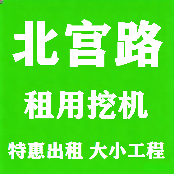 北京北宫路挖机租赁图