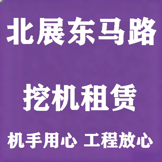 北京北展东马路挖机租赁图