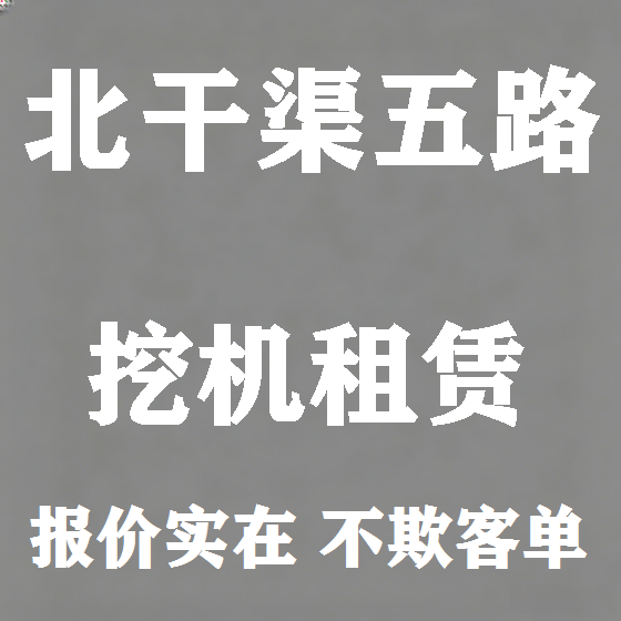 北京北干渠五路挖机租赁图