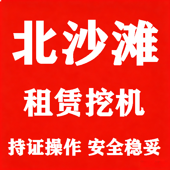 北京北沙滩挖机租赁图