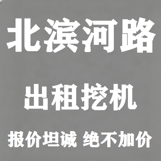 北京北滨河路挖机租赁图
