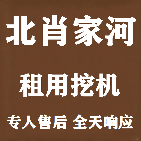 北京北肖家河挖机租赁图