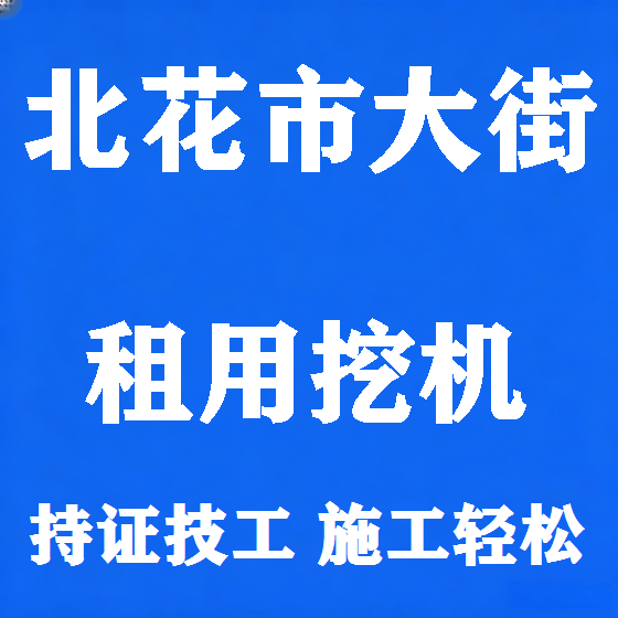 北京北花市大街挖机租赁图