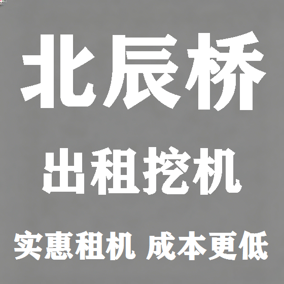 北京北辰桥挖机租赁图