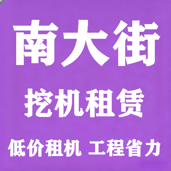 北京南大街挖机租赁图