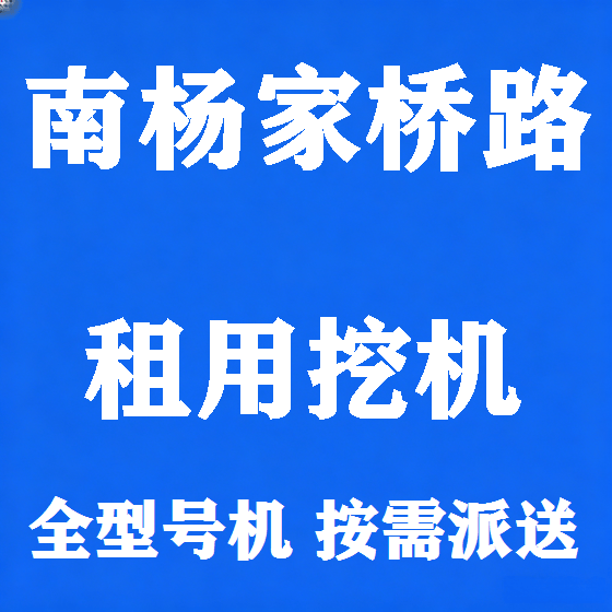 北京南杨家桥路挖机租赁图