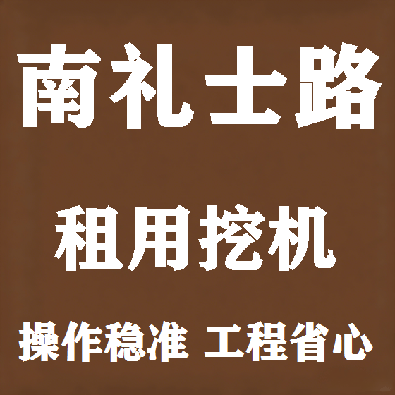 北京南礼士路挖机租赁图