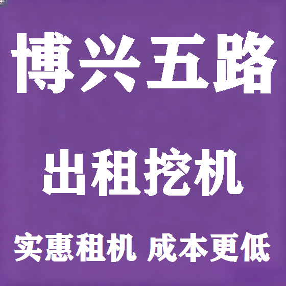 北京博兴五路挖机租赁图