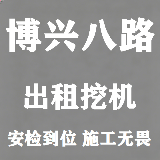 北京博兴八路挖机租赁图