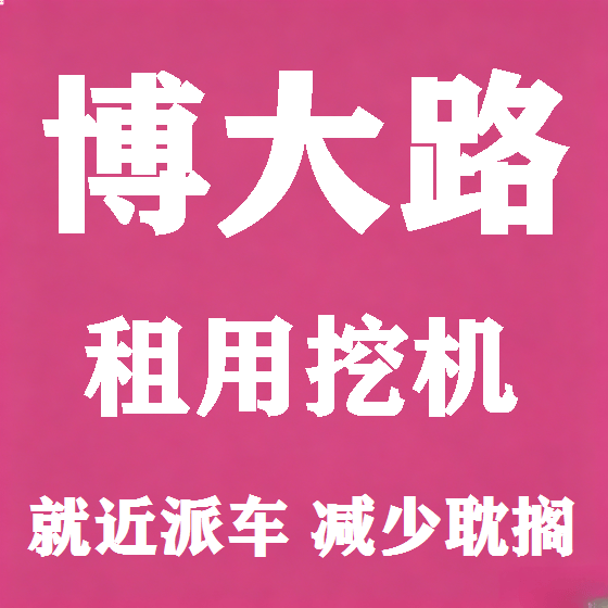 北京博大路挖机租赁图