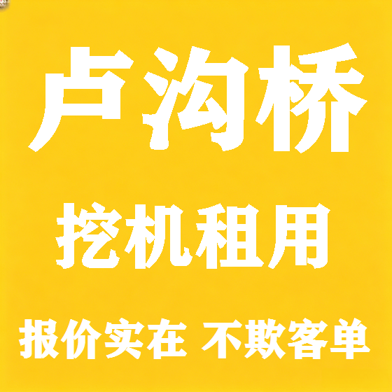 北京卢沟桥挖机租赁图