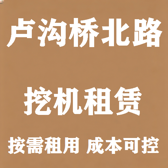 北京卢沟桥北路挖机租赁图