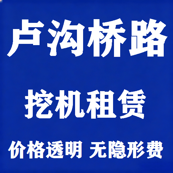 北京卢沟桥路挖机租赁图