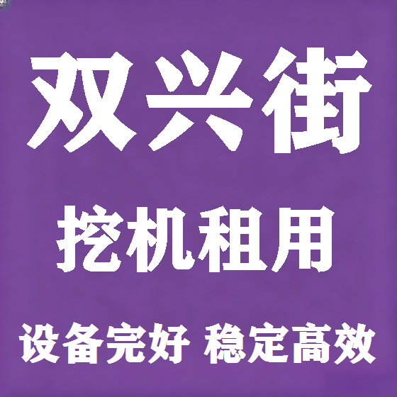 北京双兴街挖机租赁图