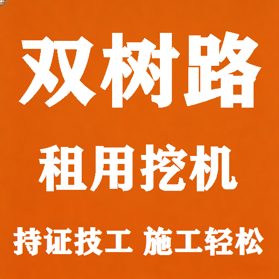 北京双树路挖机租赁图