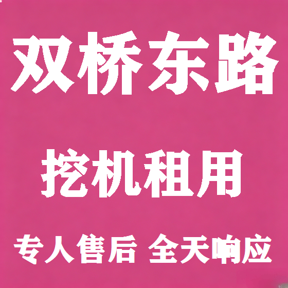 北京双桥东路挖机租赁图