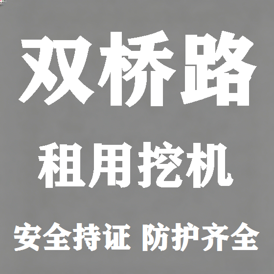 北京双桥路挖机租赁图
