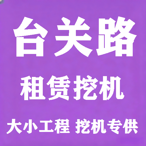 北京台关路挖机租赁图