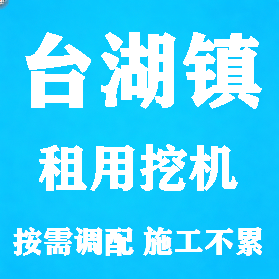 北京台湖镇挖机租赁图