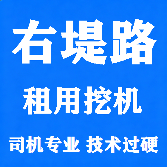 北京右堤路挖机租赁图