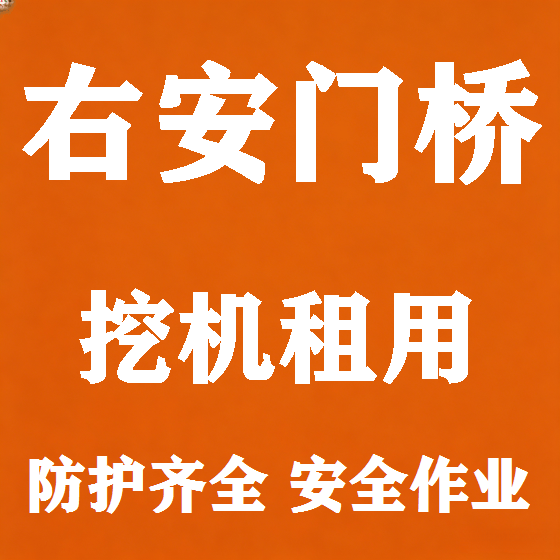 北京右安门桥挖机租赁图