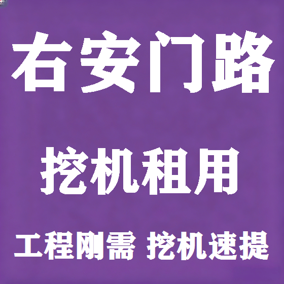 北京右安门路挖机租赁图