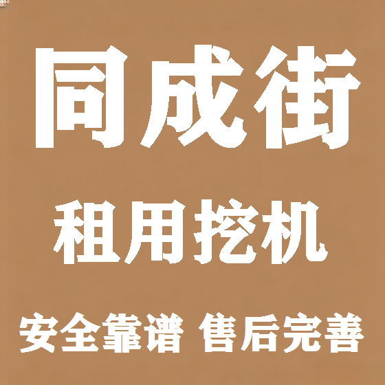 北京同成街挖机租赁图