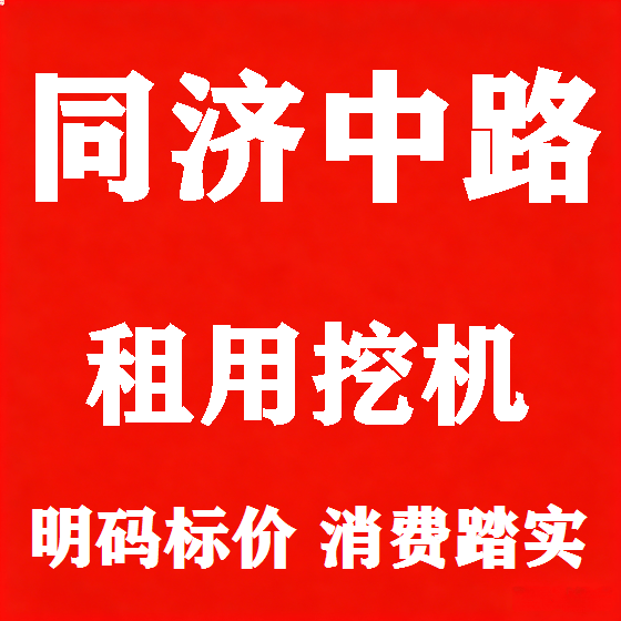 北京同济中路挖机租赁图