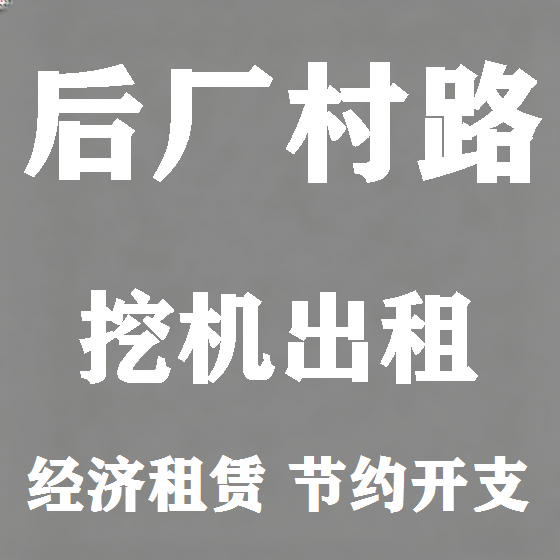 北京后厂村路挖机租赁图